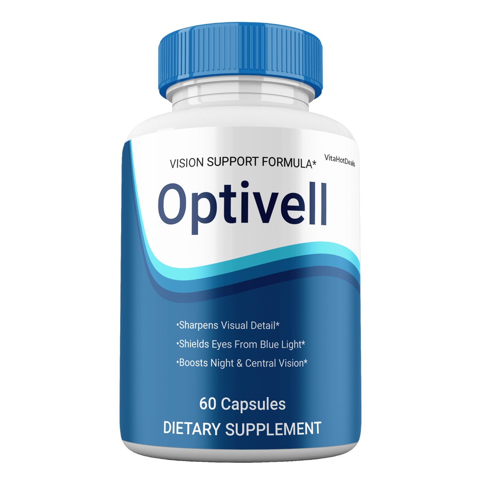 Optivell Vision Capsules, Opti Vell Vision & Eye Health Supplement (10 Pack)