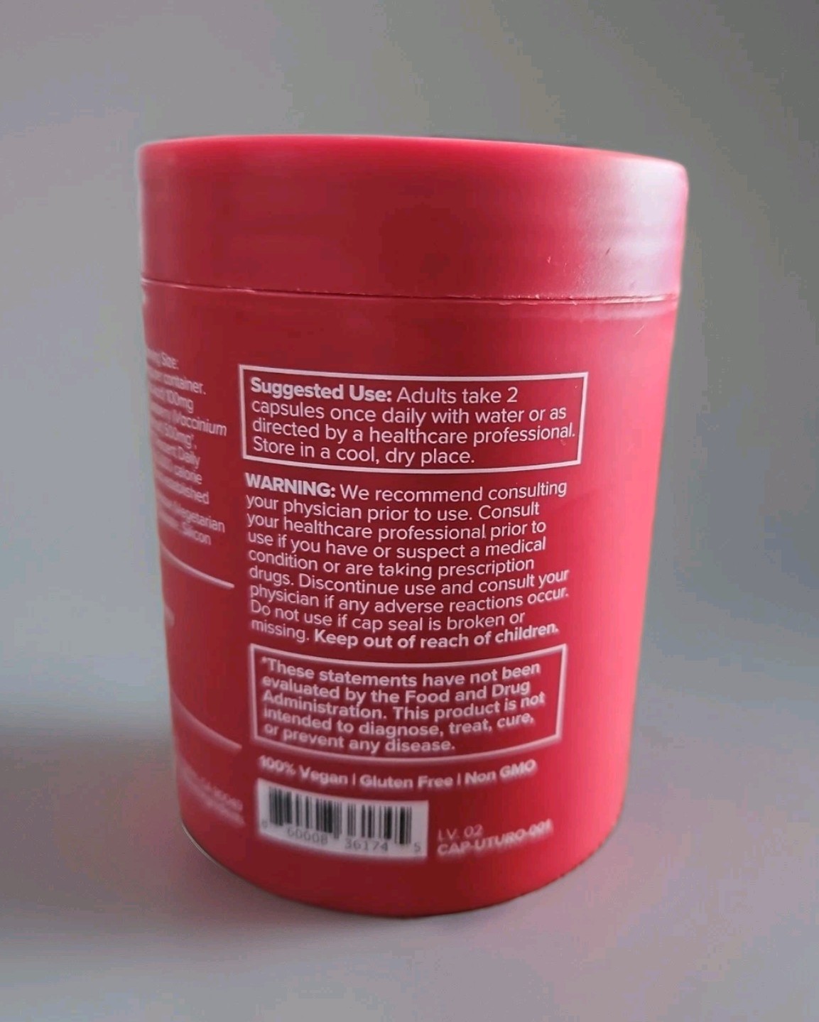 O Positiv URO Urinary Tract Vitamin Capsules Cranberry & D-Mannose 60ct 5/27