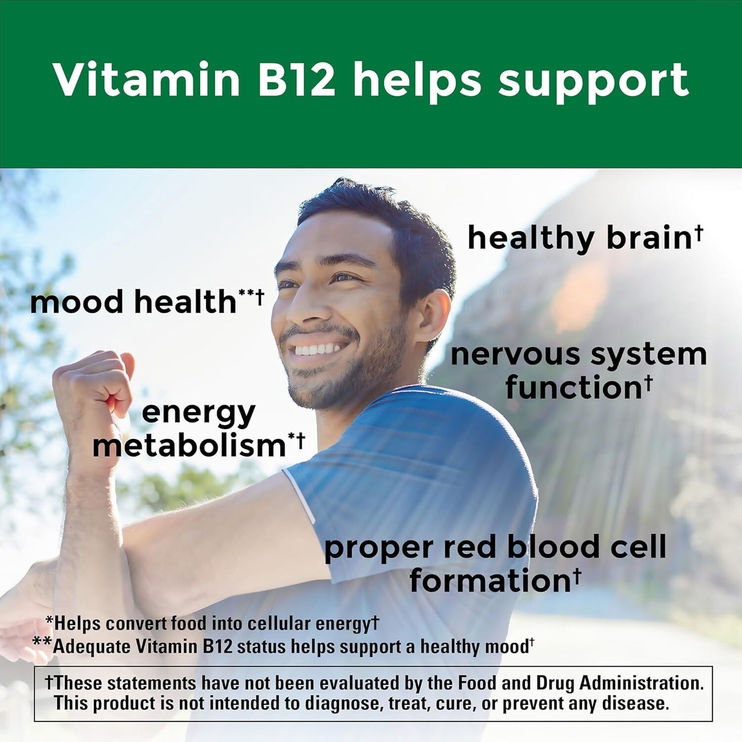 Complejo Vitamina B-12 En Pastillas Vitaminas Para La Falta De Energia Cansancio