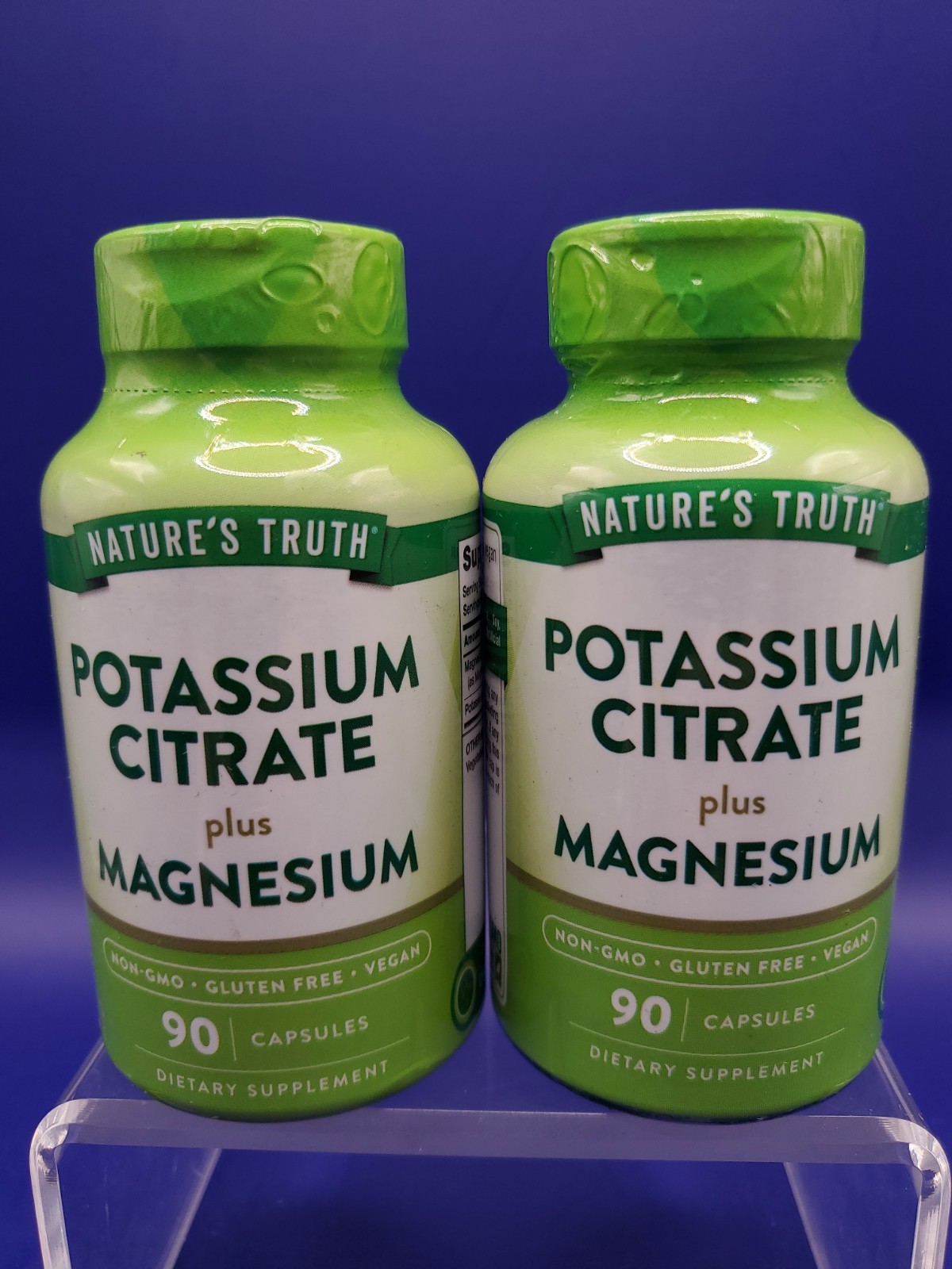 Nature’s Truth Potassium Citrate + Magnesium Vegan 90 Capsules Exp 11/26 New