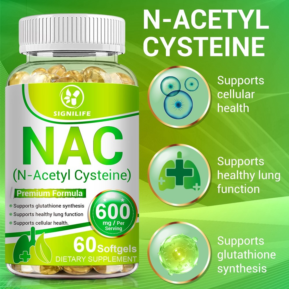 N-Acetyl Cysteine 600mg NAC Capsules Immune Support | Antioxidant | Lung Health