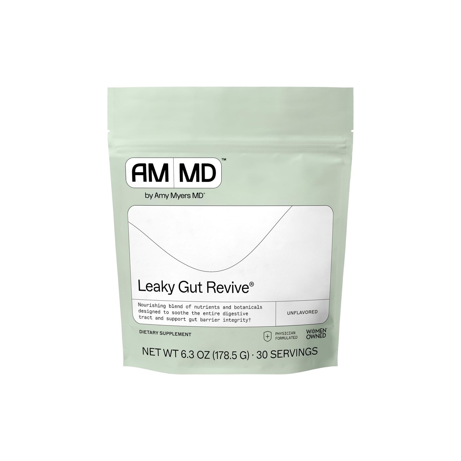 Dr. Amy Myers Leaky Gut Revive Powder for Leaky Gut Repair – L Glutamine Powder