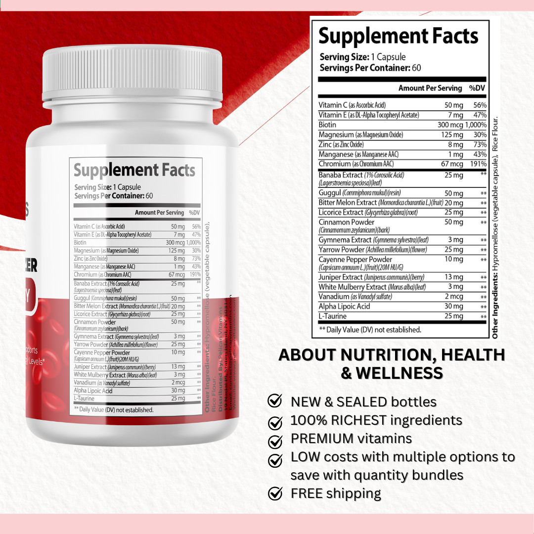 ForgeLabs- Cardiovascular Health, Blood Pressure & Sugar Support- 3 Bottles