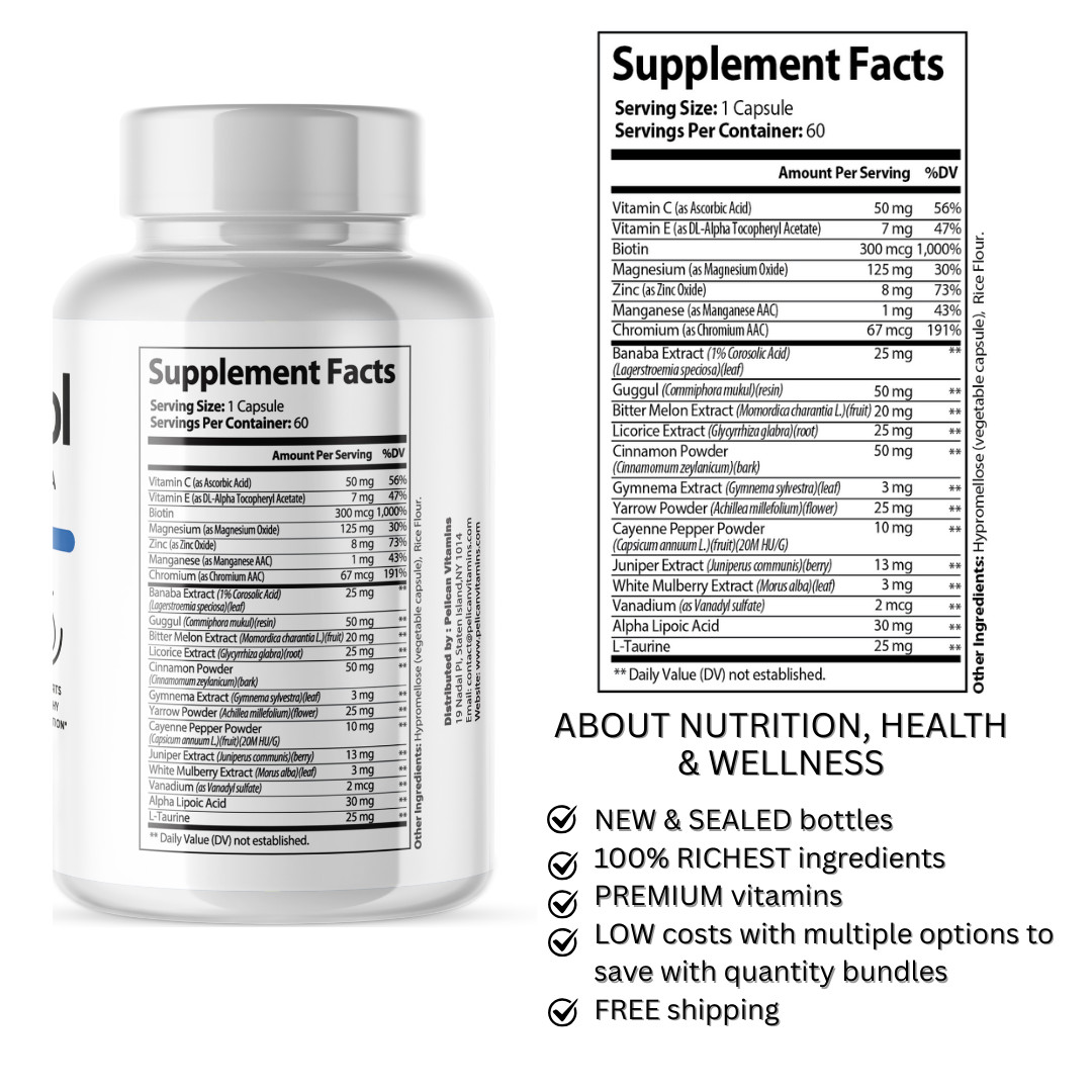 Gluconol- Blood Support- 60 Capsules
