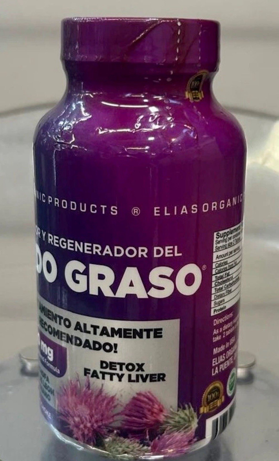 Elias Organic HIGADO GRASO 750mg 60 Tab Detox