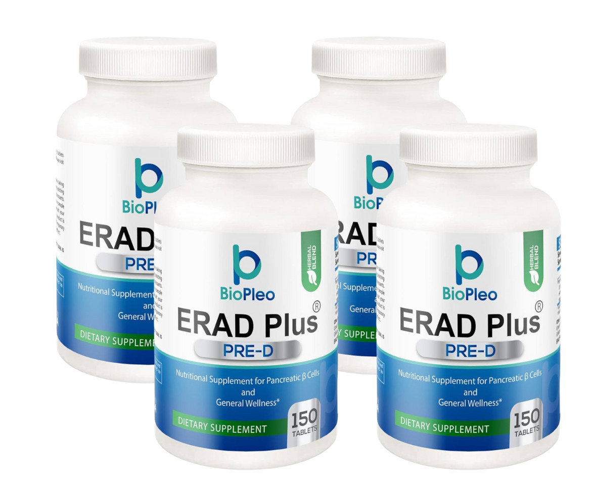 4 ERAD Plus Pre-D Cell health Supplement for Metabolism AMPK Support 150 Tablet
