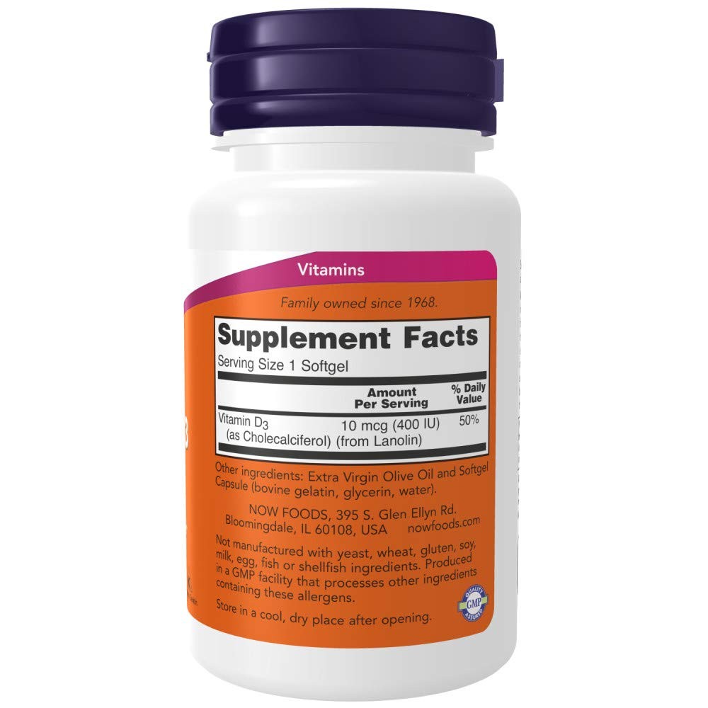 Now Foods Vitamin D3 Chewable 90 Count Pack Of 2 Immune Support Gelatin Non Gmo