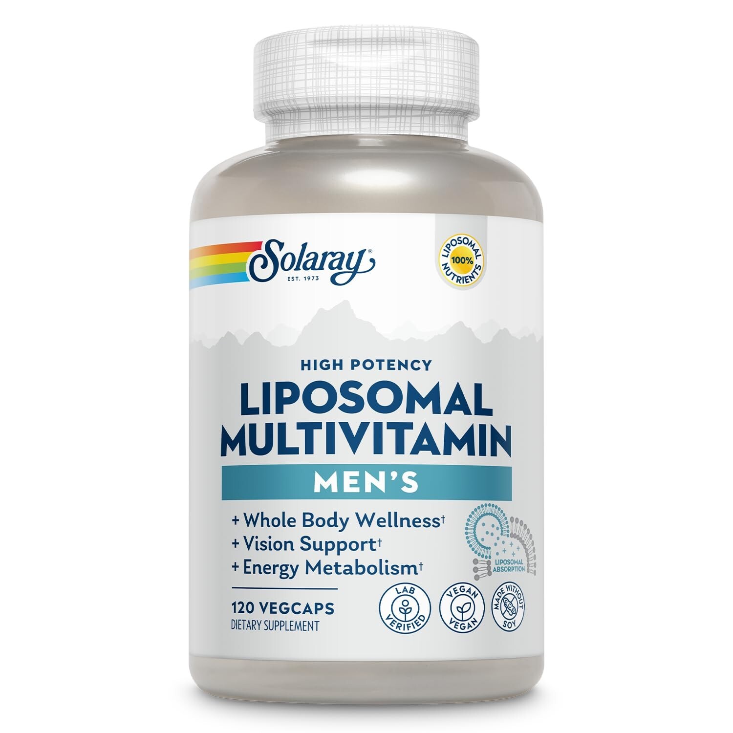 Solaray Liposomal Multivitamin for Men Enhanced 120 Ct.
