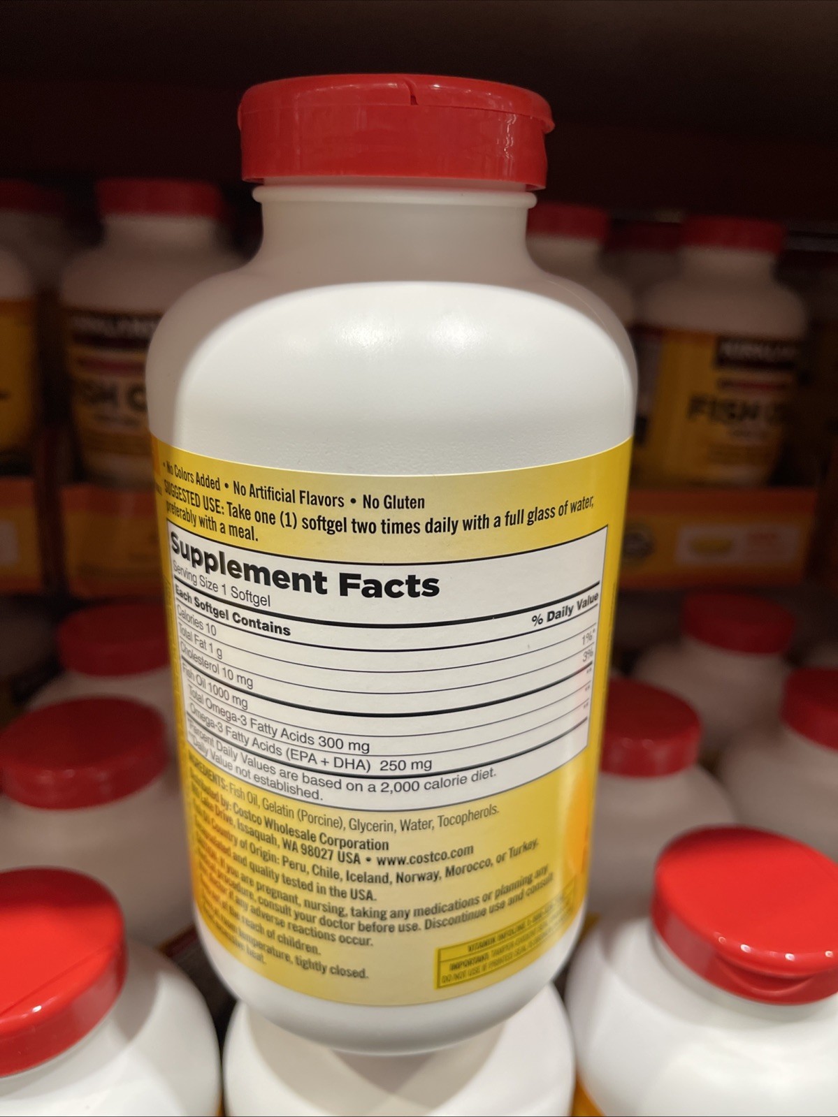 Kirkland Signature Fish Oil 1000 mg., 400 Softgels EXP 08/2027