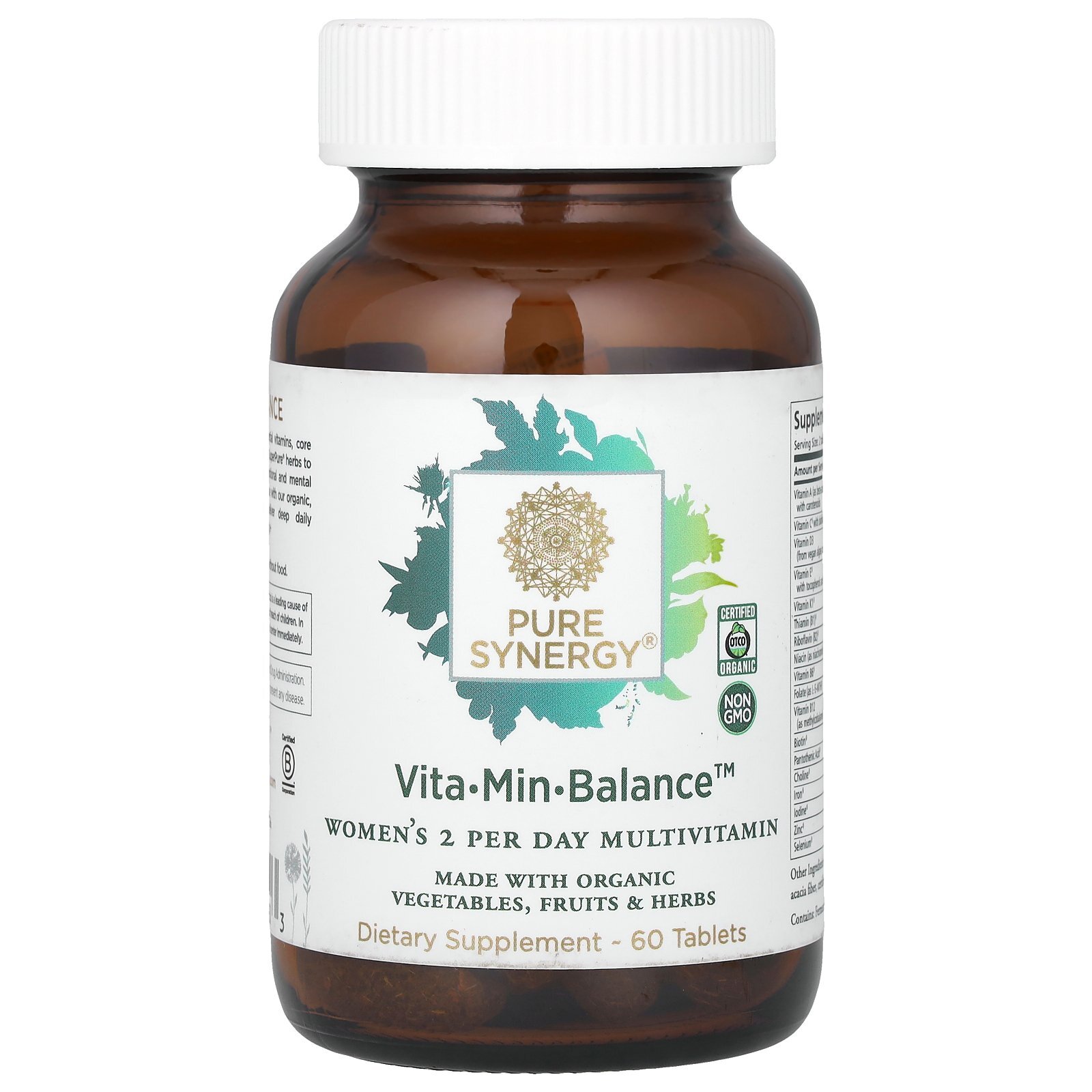 Vita-Min-Balance, Women’s 2 Per Day Multivitamin, 60 Tablets