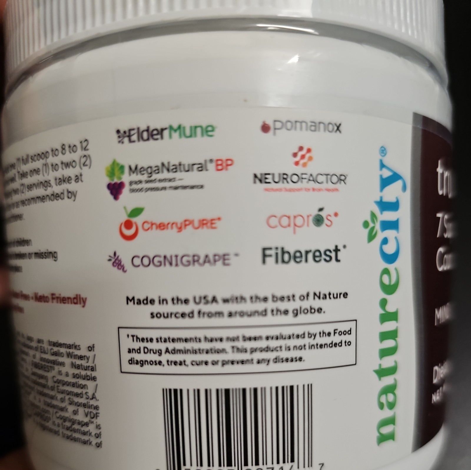 NatureCity True Berry 7 Super Fruits Blend Drink Mix Mind Heart Body 4.2 Oz New