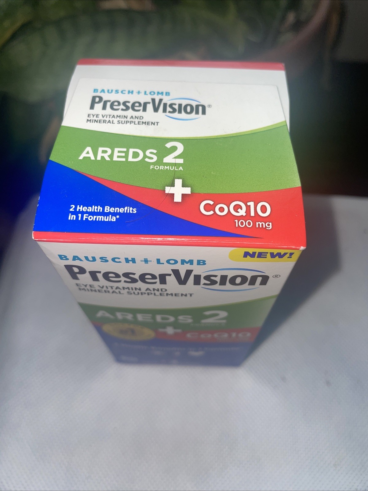 Bausch + Lomb PreserVision Areds 2 + CoQ10, 100mg – 80 Softgels Exp 12-2025