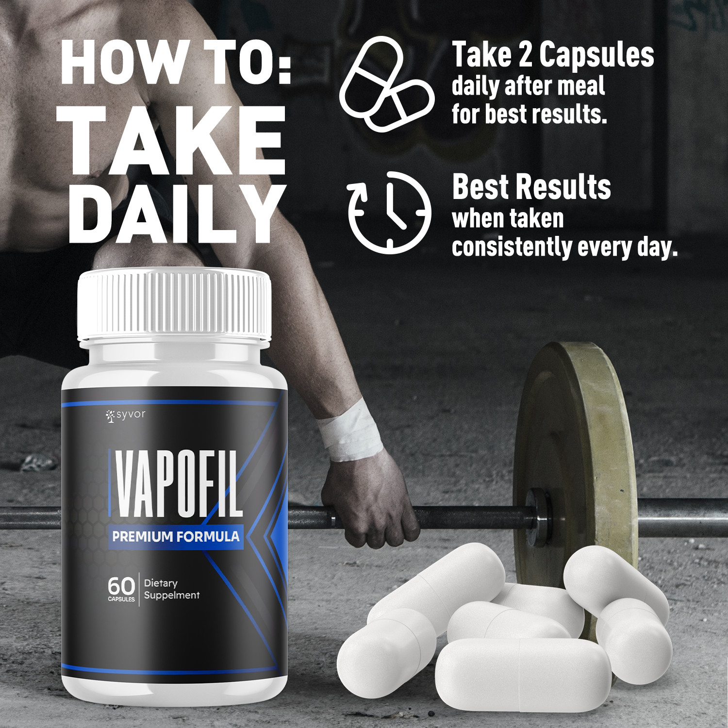 (5 Pack) Vapofil Advanced Male Pills Vapo Fil Formula Supplement 300 Capsules
