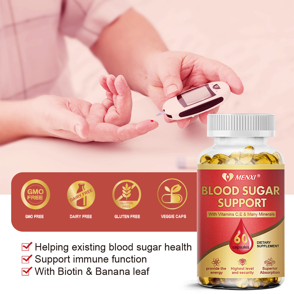 Blood Sugar Blend – Balance Sugar Glucose Levels 1/2/4/6 Bottles (60 Capsules)