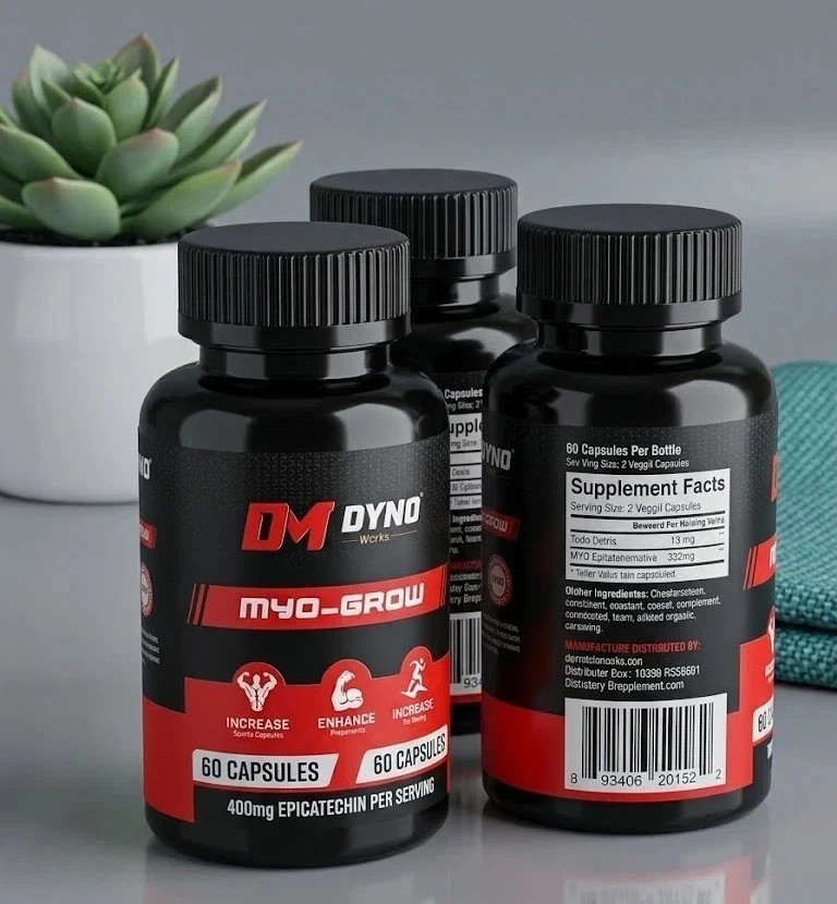 Dyno Myo_grow Muscle | 60 Capsules New | Pack of 3