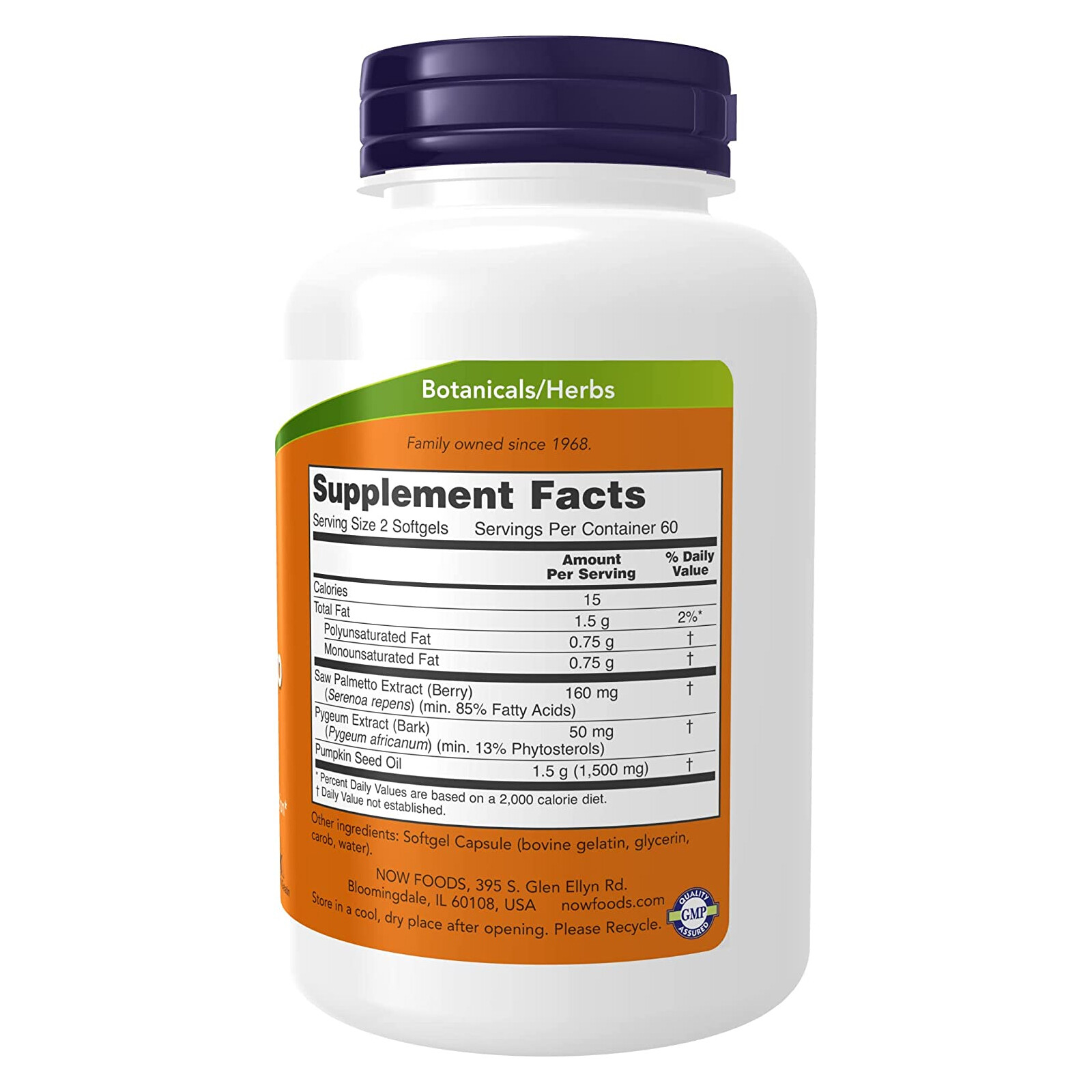 NOW FOODS Pygeum & Saw Palmetto – 120 Softgels