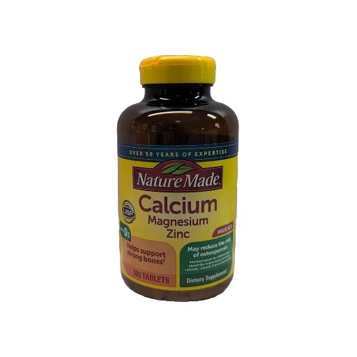 Nature Made Calcium with Magnesium & Zinc with D3 Exp 10/2025 (300 Tablets)