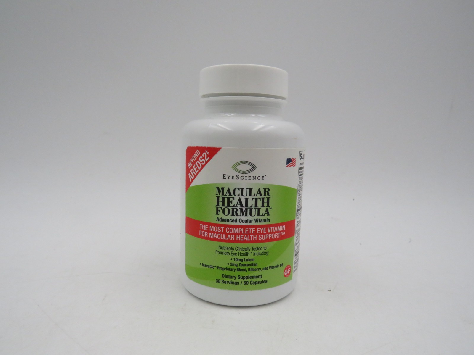 EyeScience Macular Health Formula 60 CT Ocular Vitamin Exp 11/27
