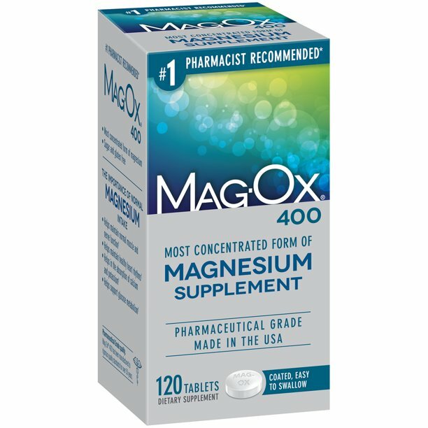 120 count!! Mag-Ox 400 Magnesium Mineral Supplement, 483 mg Magnesium Oxide..+