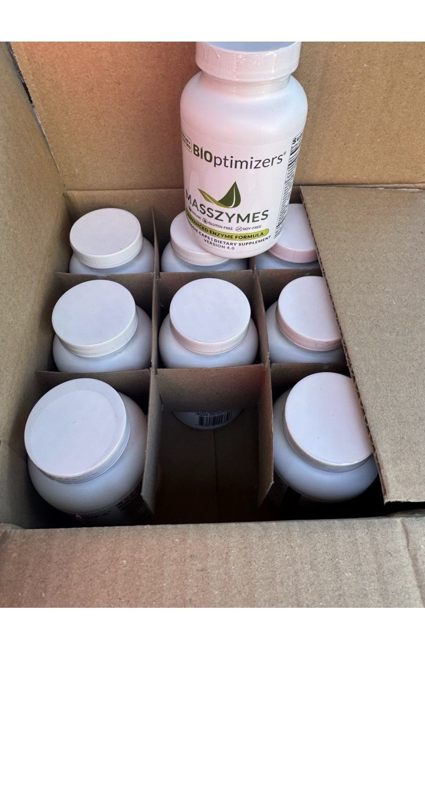 12 Pack Bioptimizers Masszymes 3000 Caps Advanced Proteolytic Enzyme 4.0