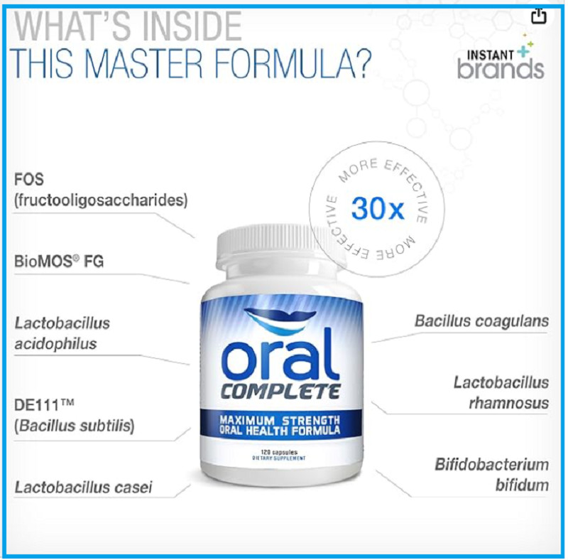 Oral Complete, Dental Probiotics, Bad Breath Treatment Halitosis Tonsil Stone