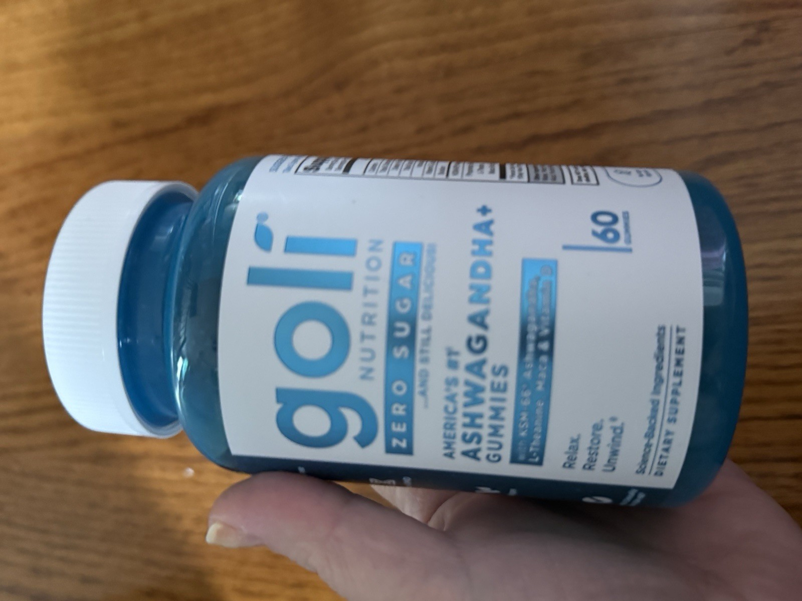 Goli Nutrition- Ashwagandha Mixed Berry Gummies – 60 Count Fresh New