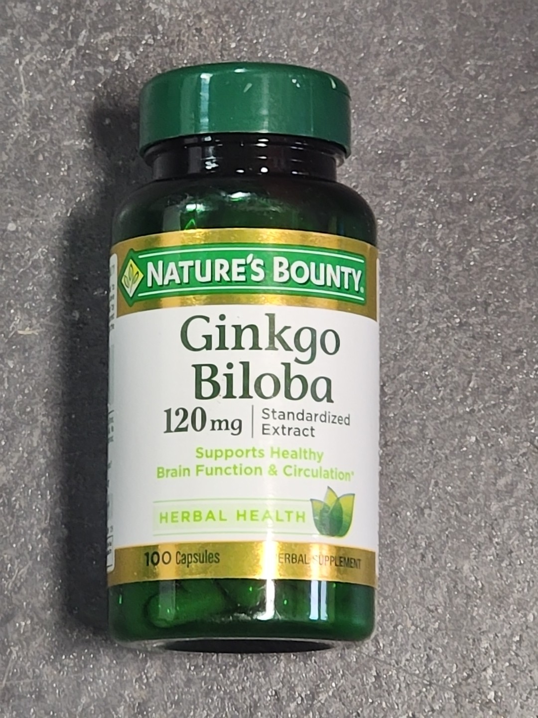 Nature’s Bounty Ginkgo Biloba 120mg/100 Capsules