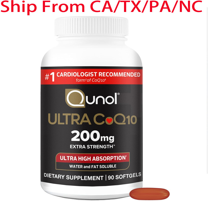 US Qunol CoQ10 Supplements 200mg Softgels – Ultra High Absorption Coenzyme Q10