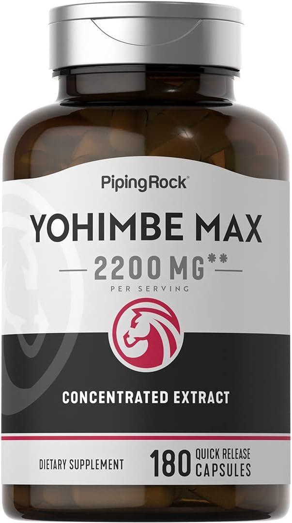Yohimbe Men & Women Performance Energy Production Workout Support, 180 Capsules