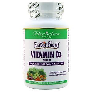 Paradise Herbs Earth’s Blend Vitamin D3 90 vcaps