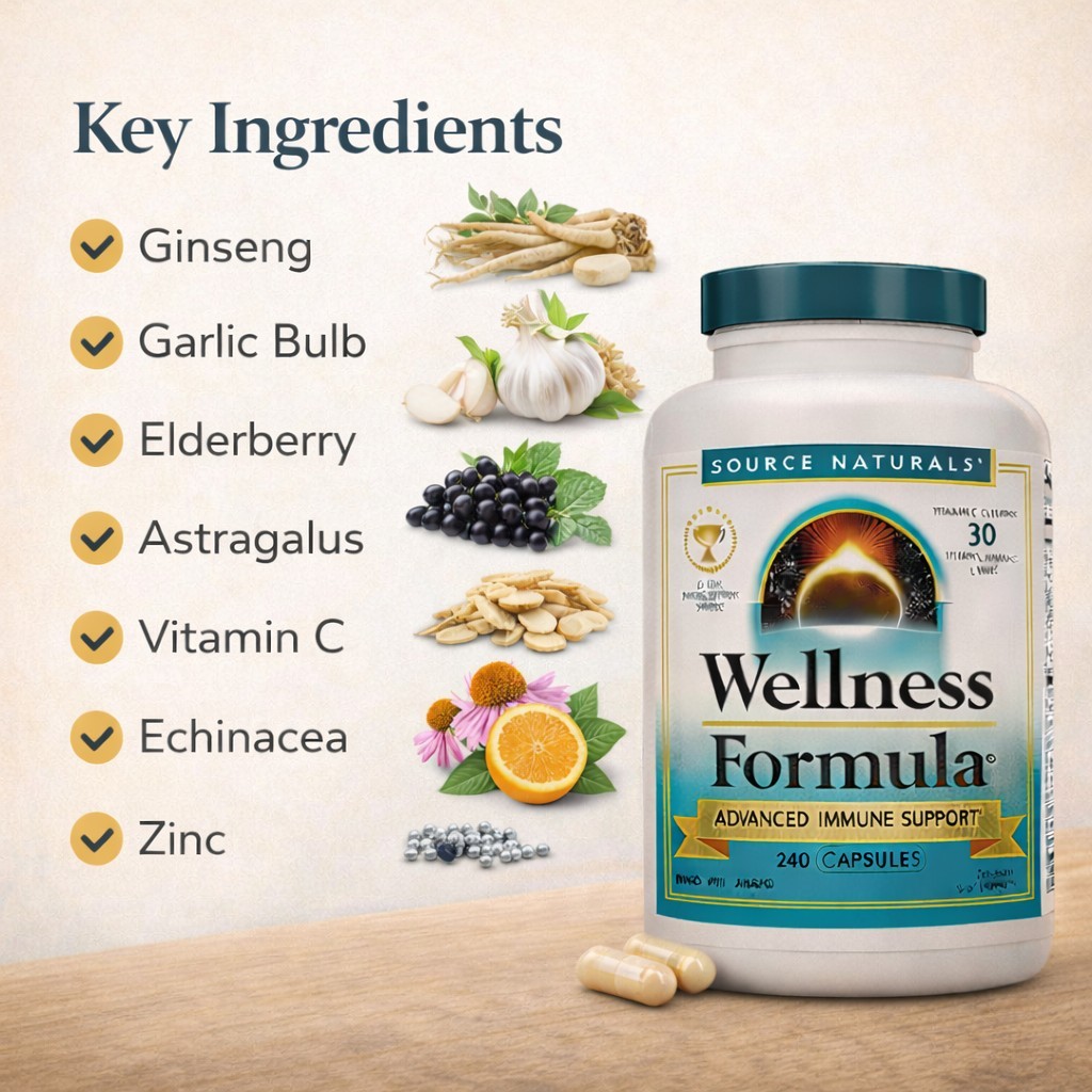 Source Naturals Wellness Formula Herbal Defense Complex – 240 Capsules