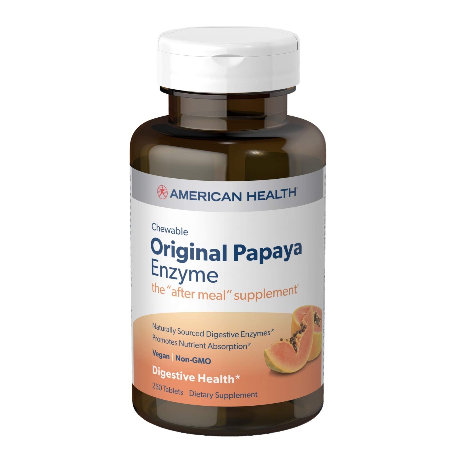 Chewable Papaya Enzyme 250 Tablets – Digestive Health, Natural Relief, Chewable