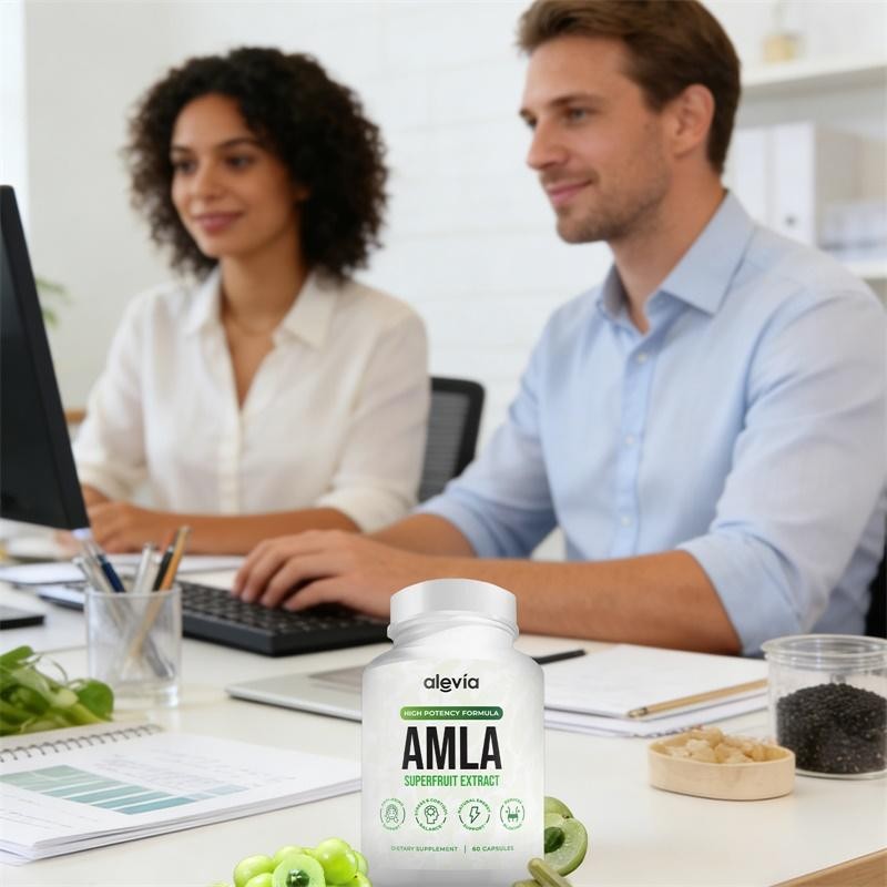 Alevia Organic Amla Capsules 1000mg Indian Gooseberry Antioxidant Supple 60c