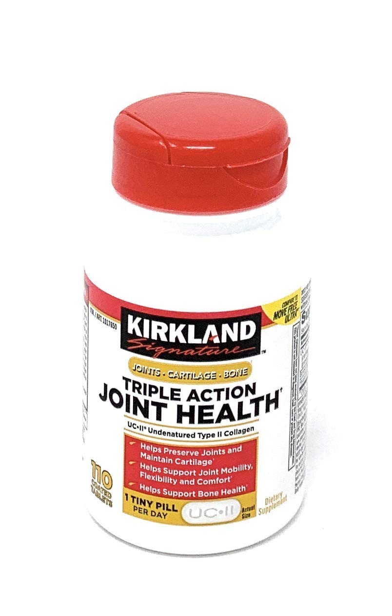Kirkland Signature Triple Action Joint Health 110 Coated Tablets,Exp:05/2028