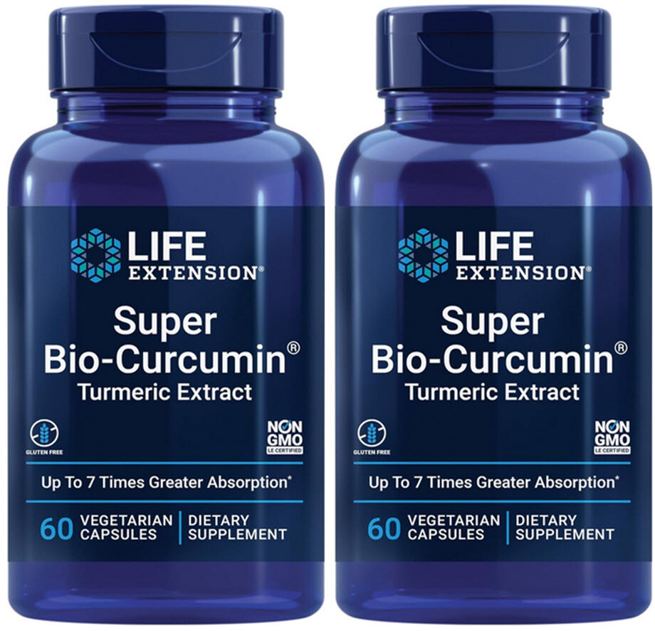 SUPER BIO- CURCUMIN TURMERIC EXTRACT JOINT HEALTH 400mg 120 Caps LIFE EXTENSION