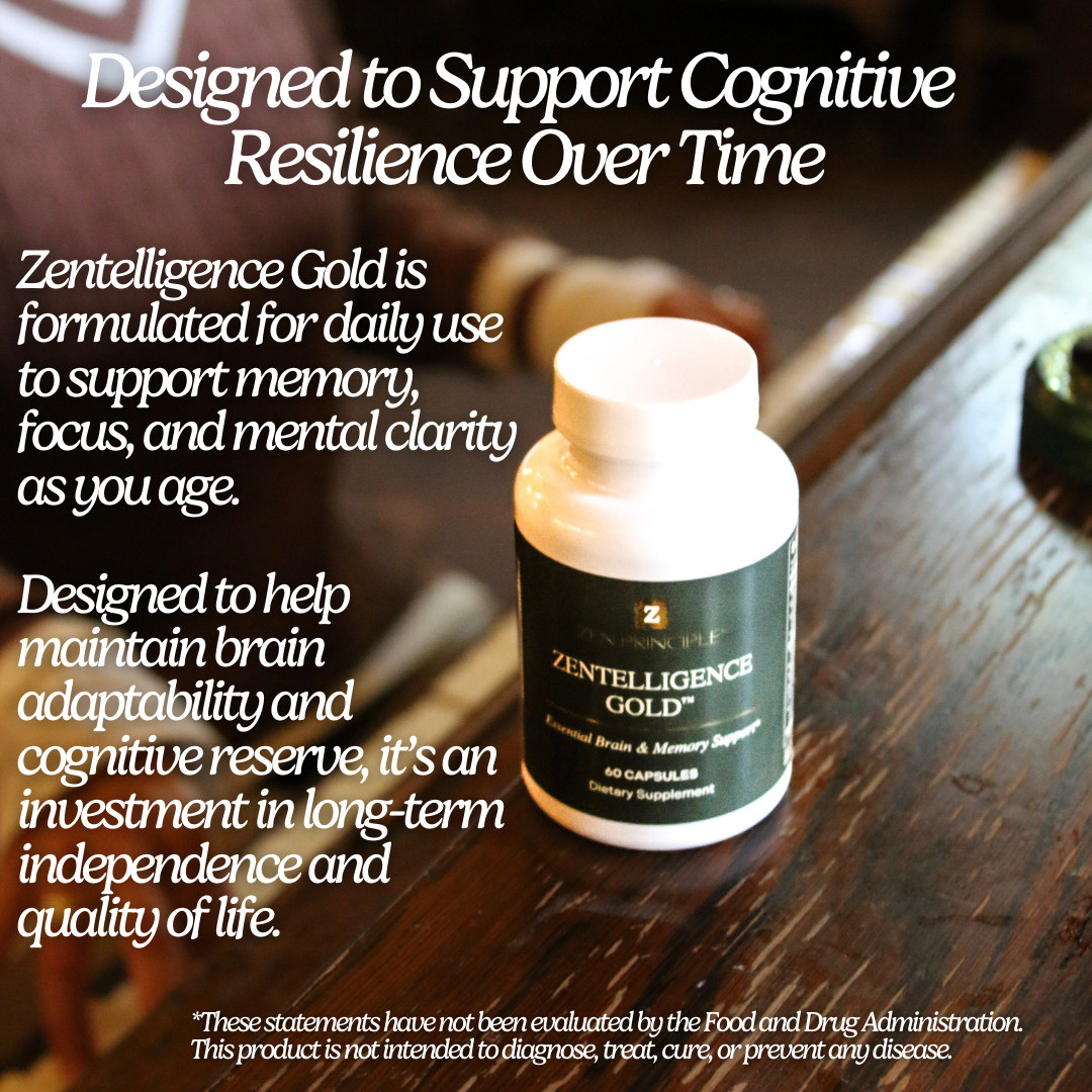 Zentelligence® Gold Brain Supplement – 120 Capsules.