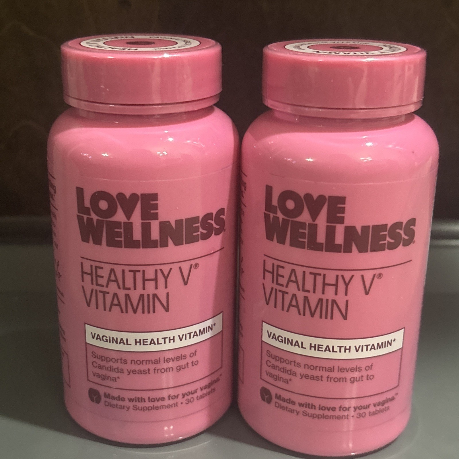 Love Wellness Healthy V Vitamin | Women’s Vaginal Health Supplement lot of 2