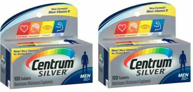Centrum Silver Men Multivitamin Tablets – 50 Count