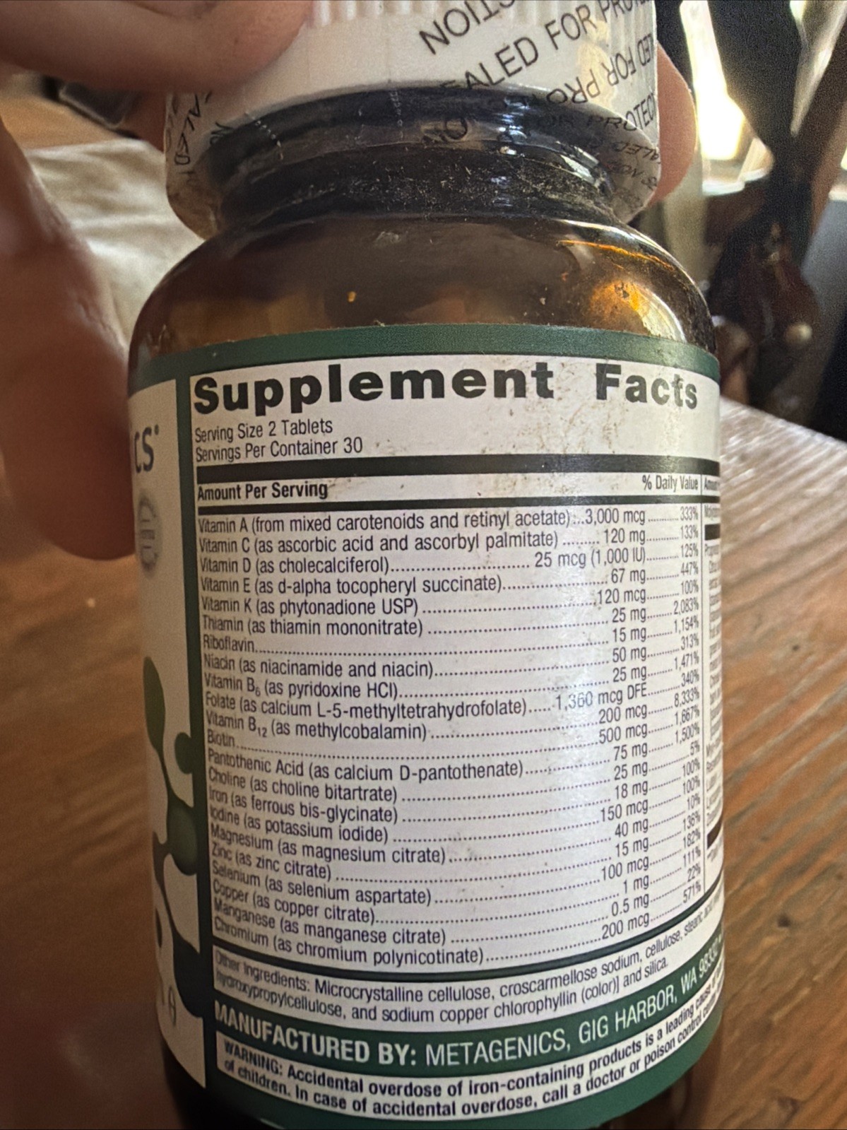 Metagenics – PhytoMulti Multivitamin Capsules (60ct) 04/2027