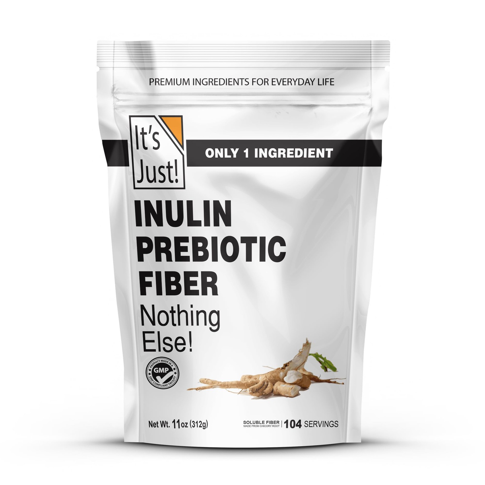 Its Just – Inulin Prebiotic Fiber, Water Soluble, Chicory Root Powder, Promot…