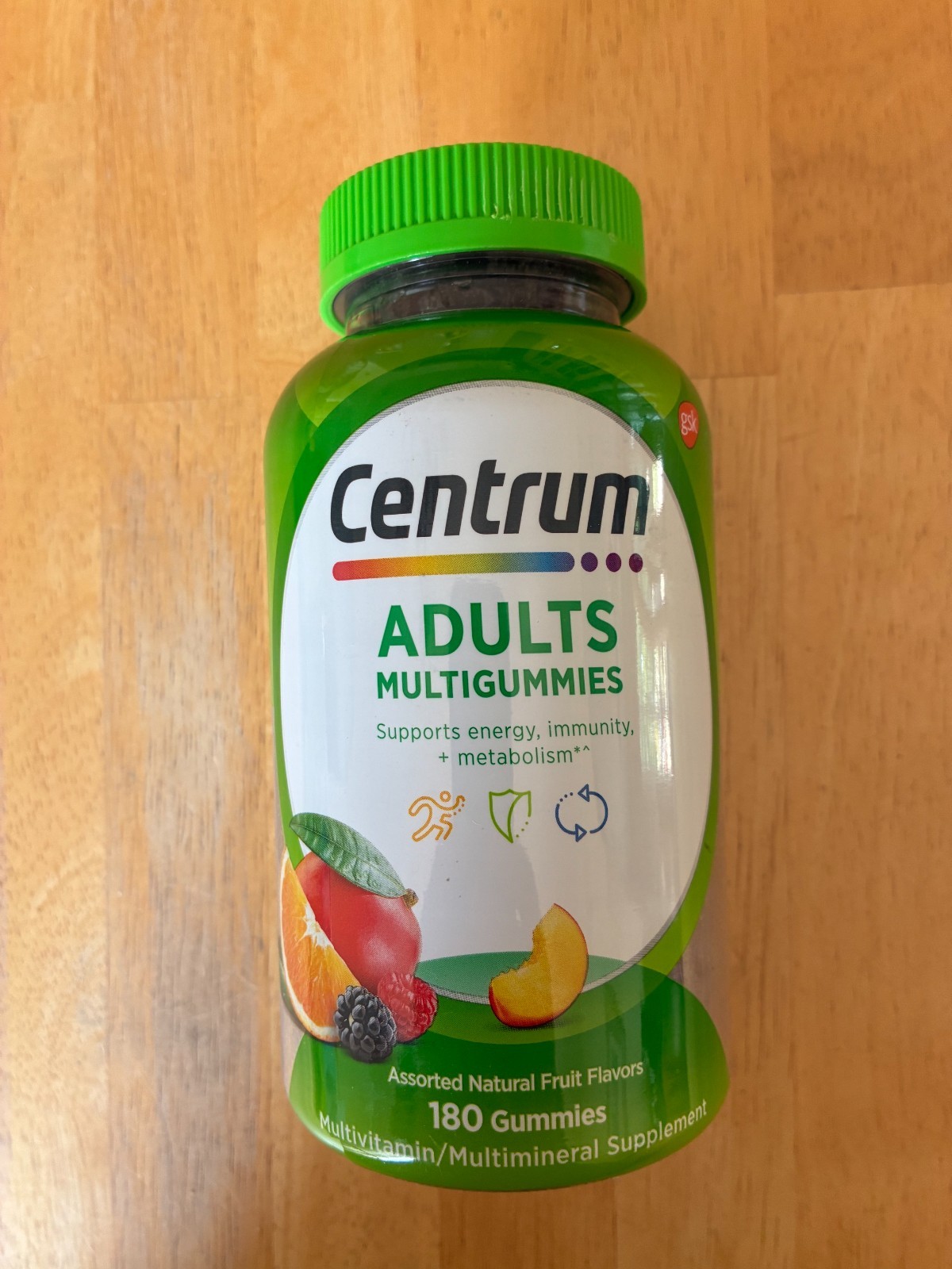 Centrum Adults Multigummies, Fruit Flavors, 180 Gummies Multivitamin Supplement