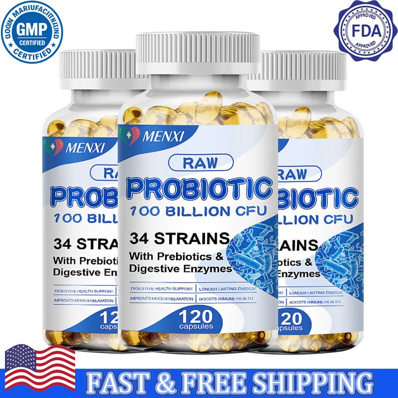 360 Capsules Probiotics Digestive Enzymes 100 Billion CFU Potency Immune Health