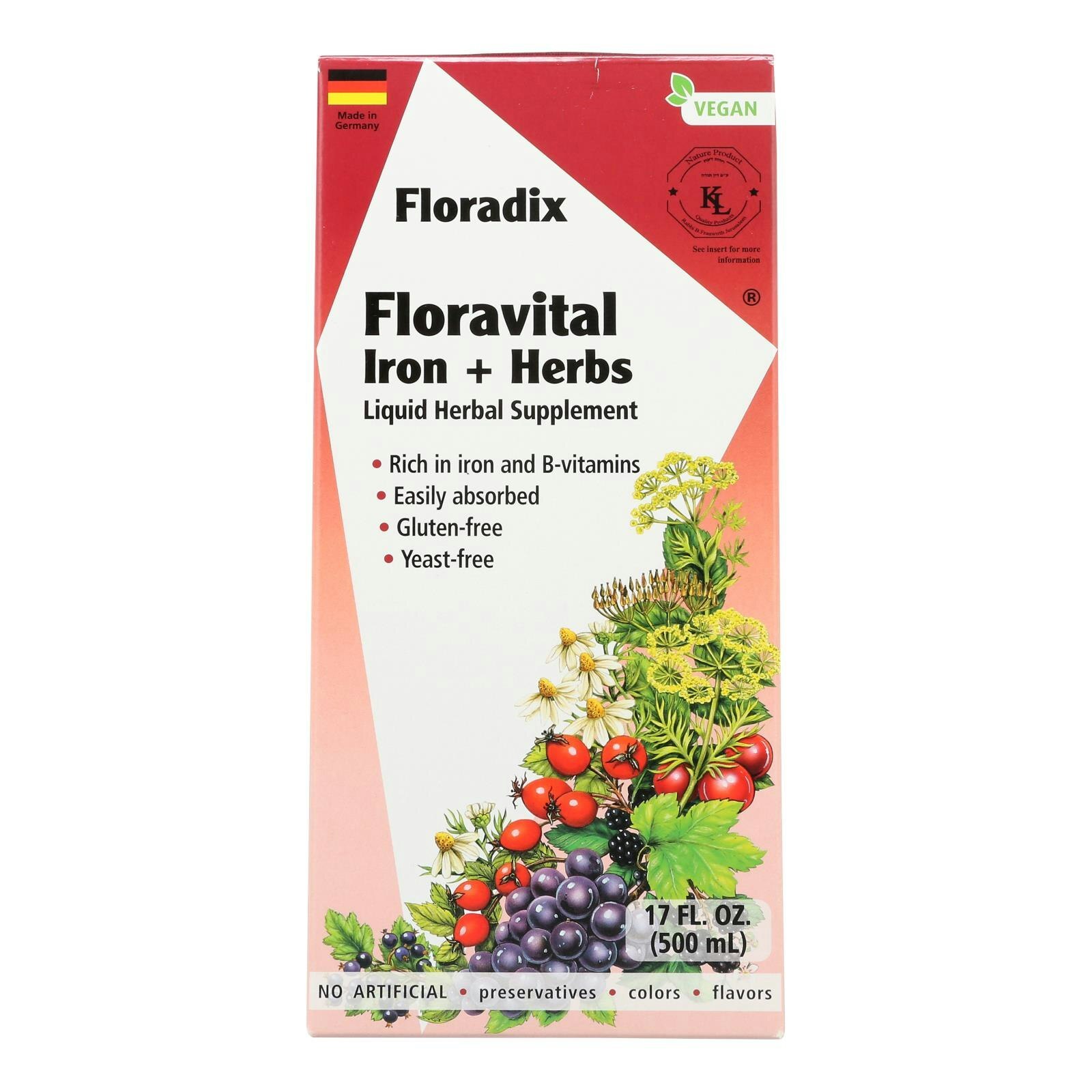 Floradix – Floravital Iron And Herbs – 17 fl. oz