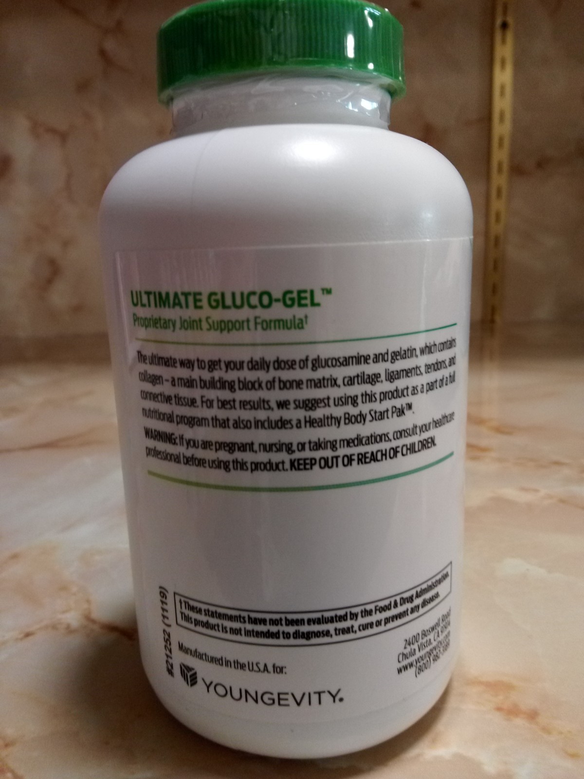 Youngevity Ultimate Gluco-Gel 240 Cap Gelatin & Collagen bone support by Dr Joel