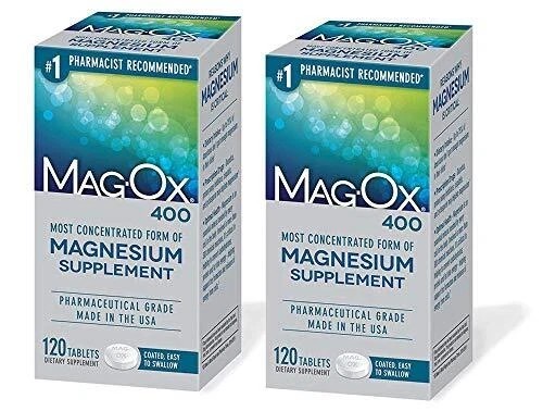 [2 PACK] MagOx Magnesium 400mg Tabs 120ct EXP: 06/2026+ Mag Ox