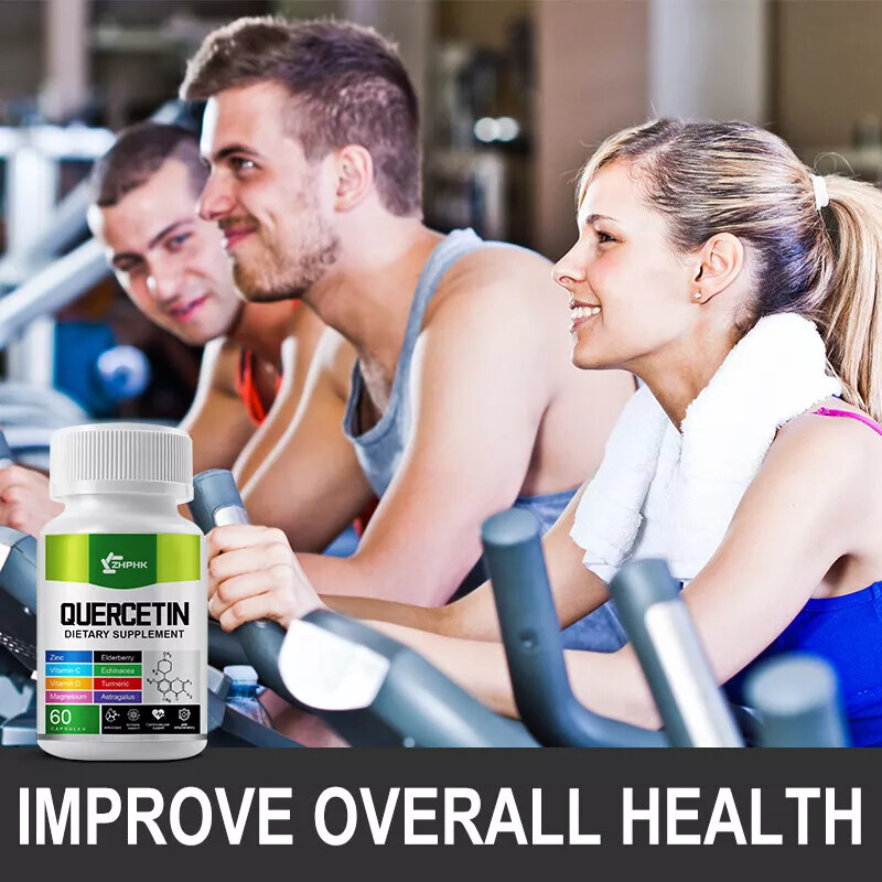 Quercetin 1000mg Vegan Capsules 95% Genuine Extract Strong 9 in 1 Supplements