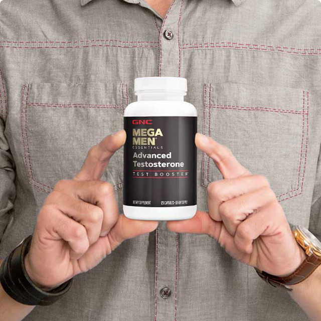 GNC Mega Men Advanced Testosterone Booster, 120 Capsules Exp 12/2027