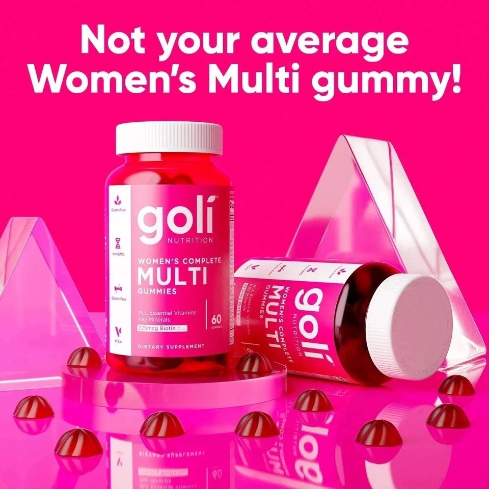 Goli Women’s Complete Multi Gummies 60ct – 2 Pack – Essential Vitamins & Biotin