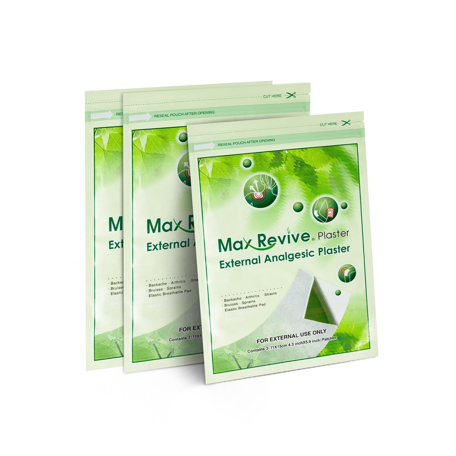 ® Plaster – 9 Patches External Analgesic Plaster 4.3”X5.9” (3 Patches Per P…