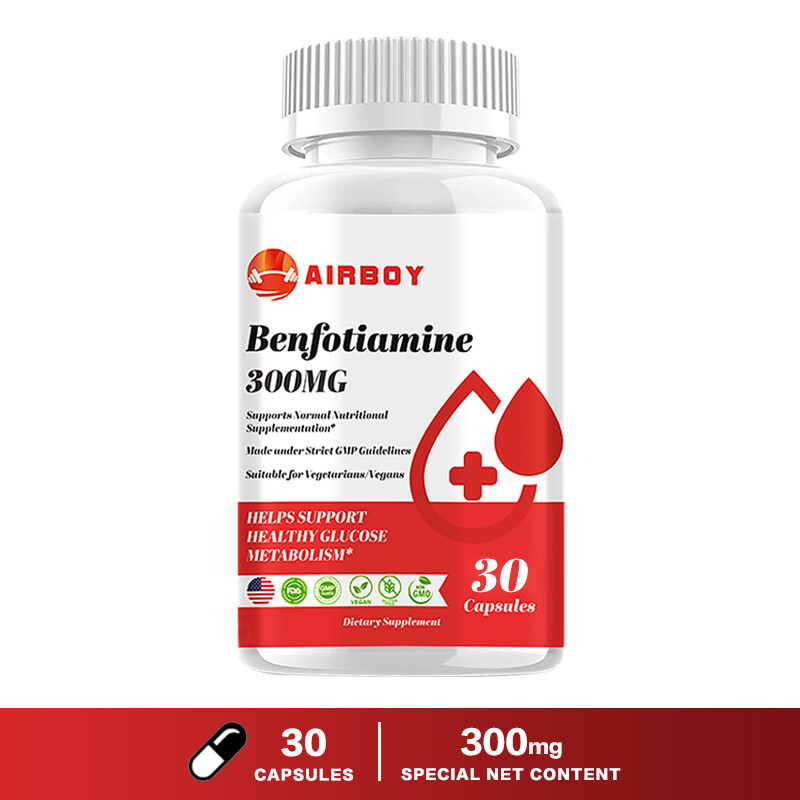 Benfotiamine Caps 300mg – L-lecucine – Blood Sugar Balance,Non-GMO & Gluten-Free